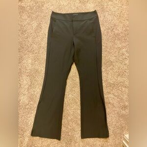 Athleta Black Flare Zippered Split hem